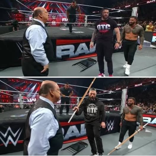 “The Tribal Chief Returns: Roman Reigns Smashes Paul Heyman in Shocking SmackDown Moment”