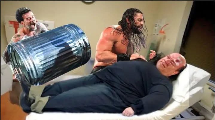 “Betrayal Backfires: CM Punk and Roman Reigns Brutally Attack Paul Heyman on WWE Raw”