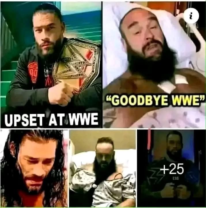 “Fall of the Giants: Roman Reigns Rages as Braun Strowman Walks Away from WWE”