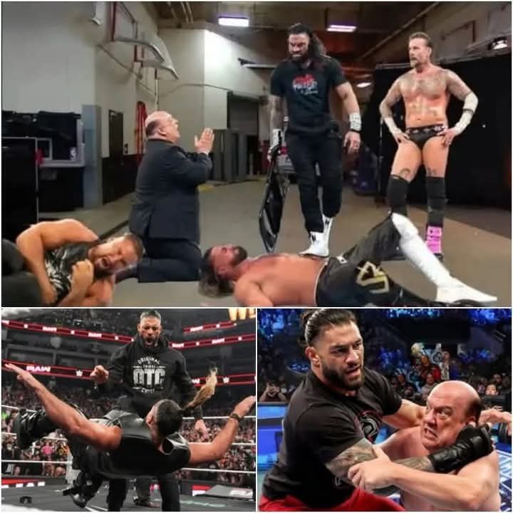 NO WARNING, NO REGULATION! Roman Reigns BRUTALLY ATTACKS Rollins and Heyman, LEAVING RAW IN CHAPTER 1!