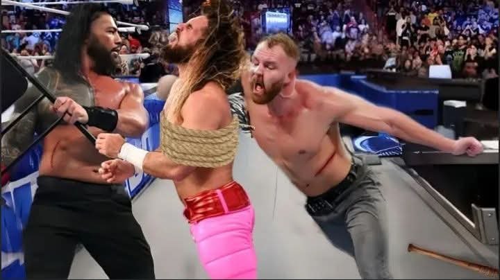 WWE SHOCKER: Dean Ambrose Returns to Help Roman Reigns Assault Seth Rollins at May 14 Live Event!