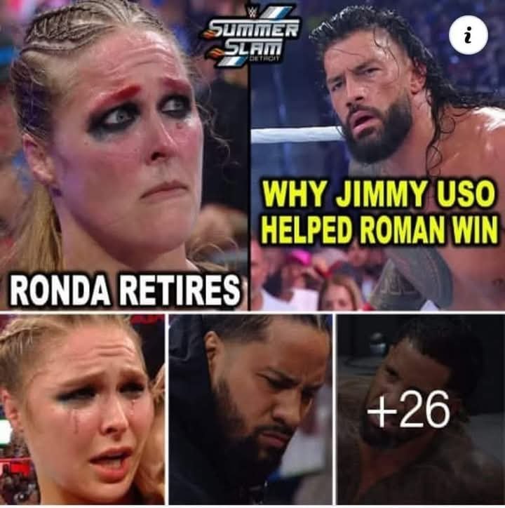 Jimmy Uso Helps Roman Reigns at SummerSlam 2025 & Ronda Rousey Retires from WWE β A Night of Shock and Legacy