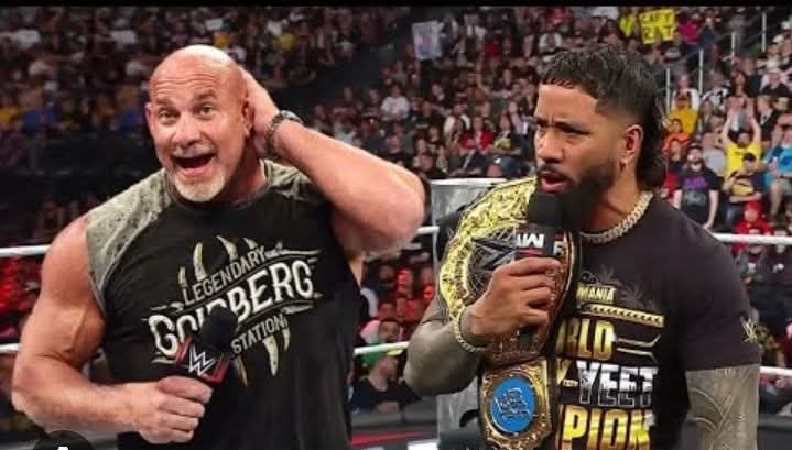 BILL GOLDBERG RETURNS TO WWE: FACE-TO-FACE WITH WORLD HEAVYWEIGHT CHAMPION JEY USO IN SHOCKING SMACKDOWN MOMENT