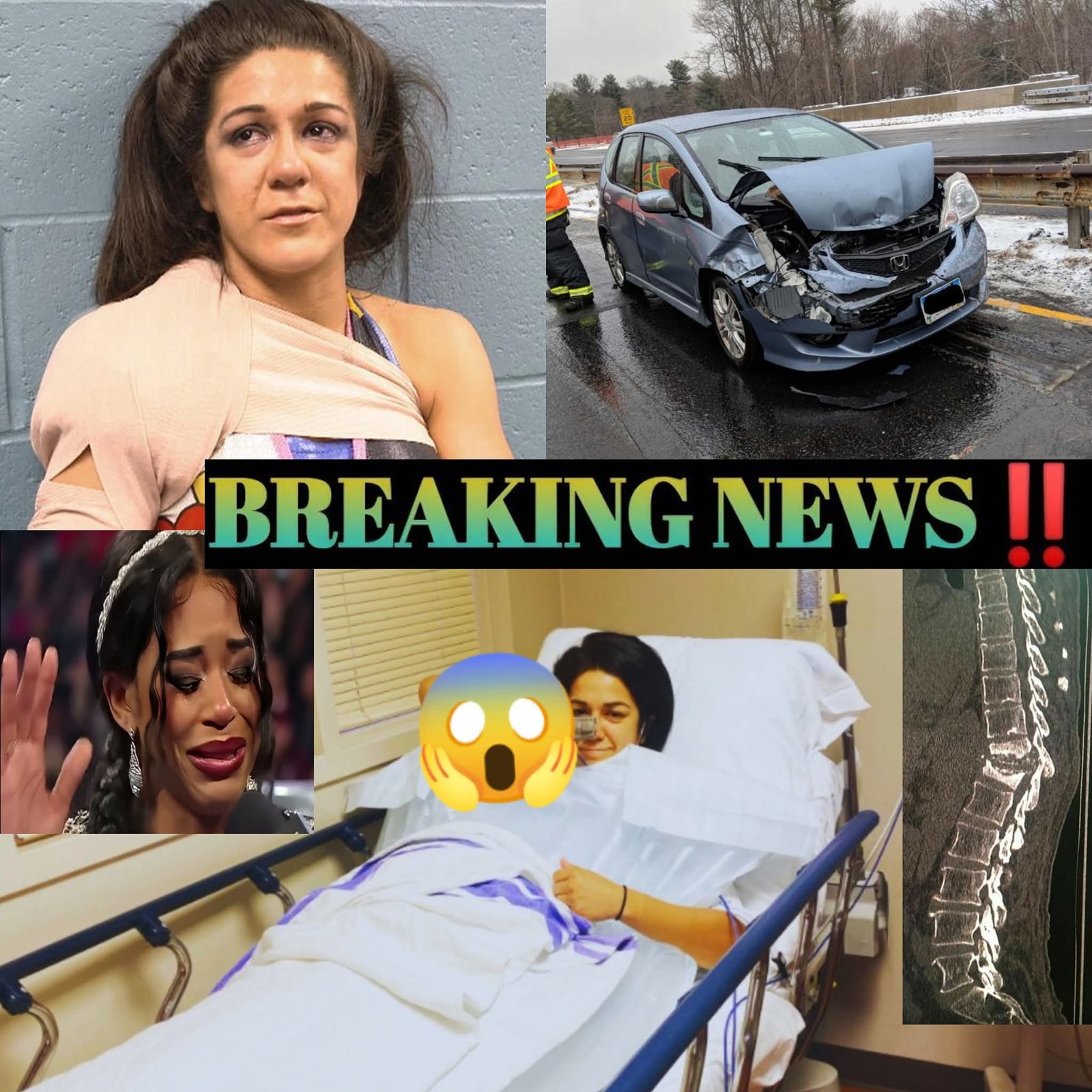 Bayley’s Horrific Car Crash: Arm Shattered, Body Broken in Devastating Accident