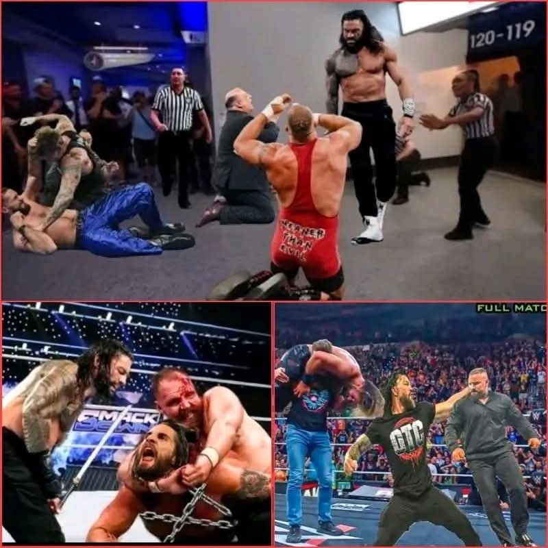 WWE SmackDown, June 14, 2025: Roman Reigns & CM Punk Launch Brutal Backstage Assault on Seth Rollins & Bron Breakker in Shocking Chaos