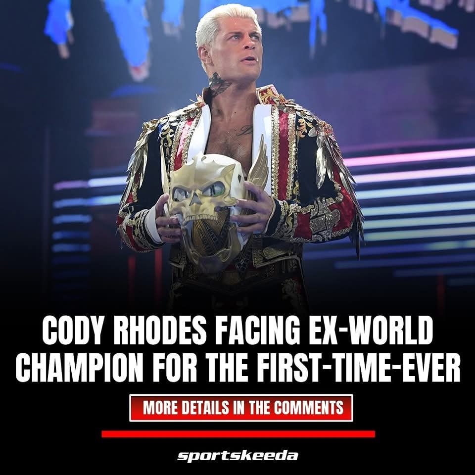 Cody Rhodes is officially set to face ex-World Champion for the first time ever next week on RAW