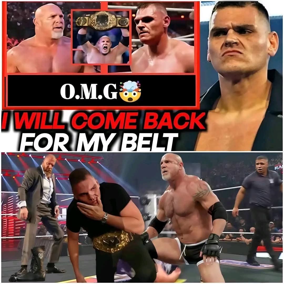 GUNTHER SEETHING IN RAGE AFTER GOLDBERG DEFEATS HIM IN A BLOODY MATCH 😱😱