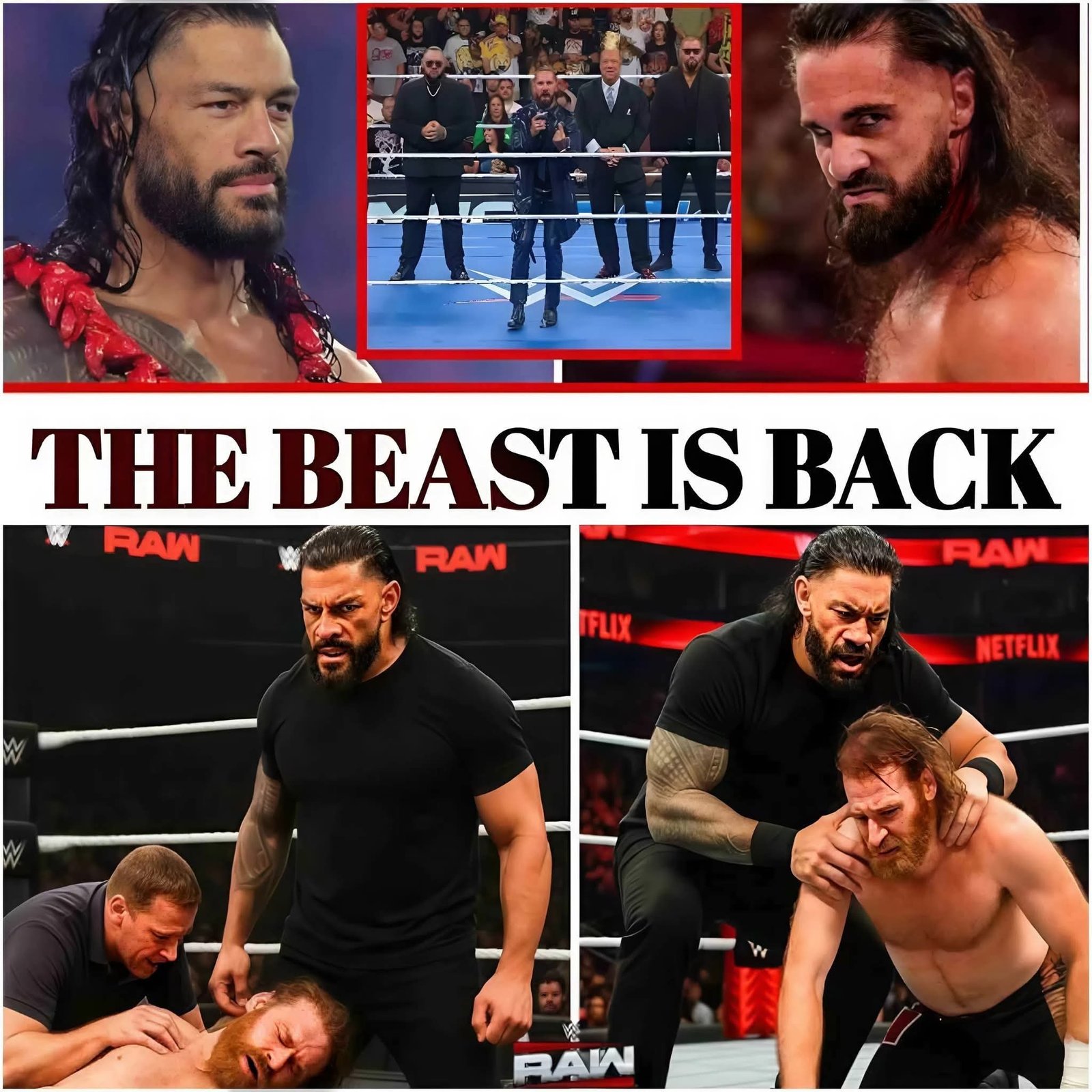 WWE SHOCK: ROMAN REIGNS RETURNS TO AID SAMI ZAYN IN DEMOLITION OF SETH ROLLINS’ FACTION