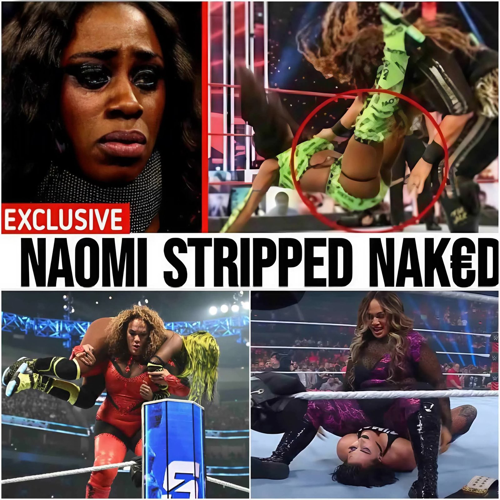 EMBARRASSING! Naomi Reacts After Being Stripped Naked by Nia Jax on SmackDown