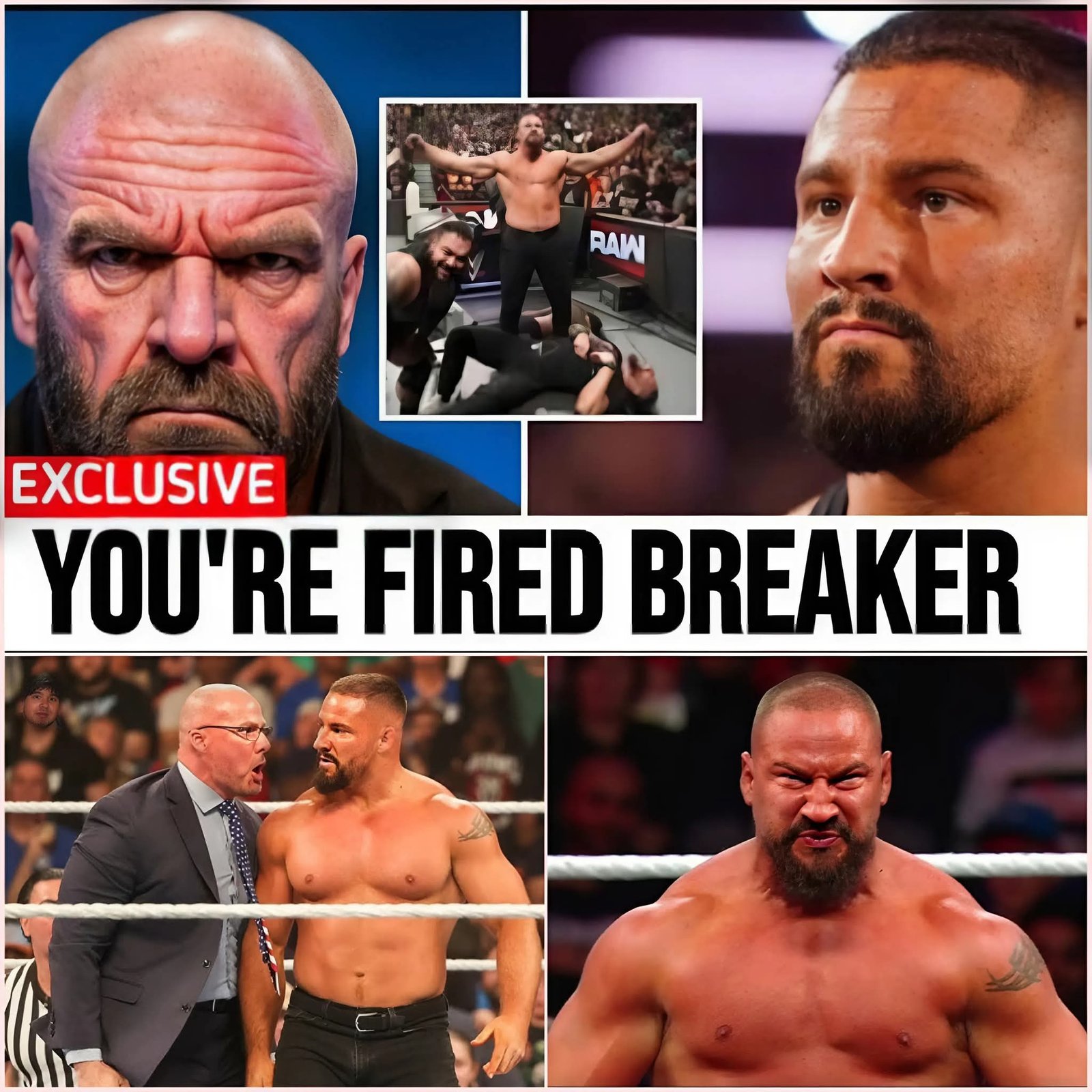 BREAKING NEWS: BRON BREAKKER FIRED BY TRIPLE H AFTER BRUTAL ATTACK ON ADAM PEARCE