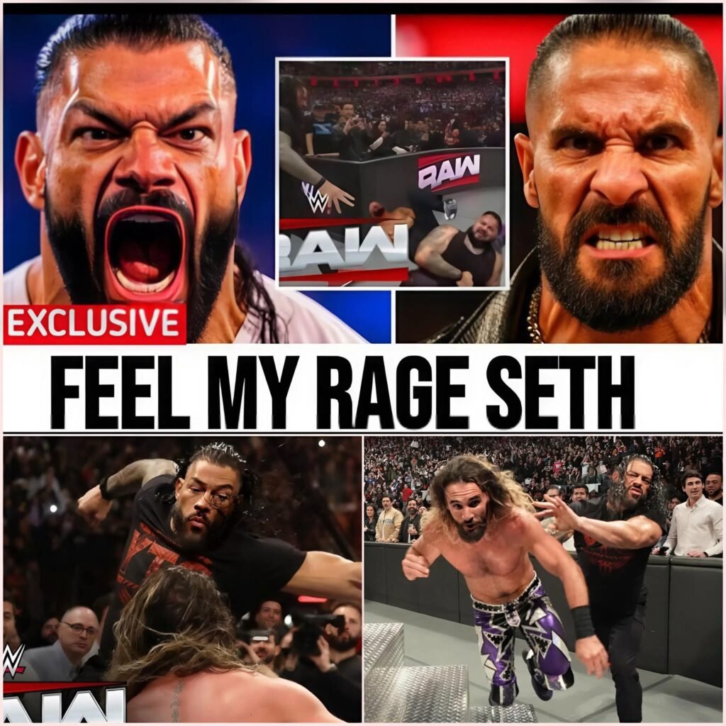Roman Reigns Violently Snaps on RAW by Decimating Seth Rollins’ Faction in Vicious Attack