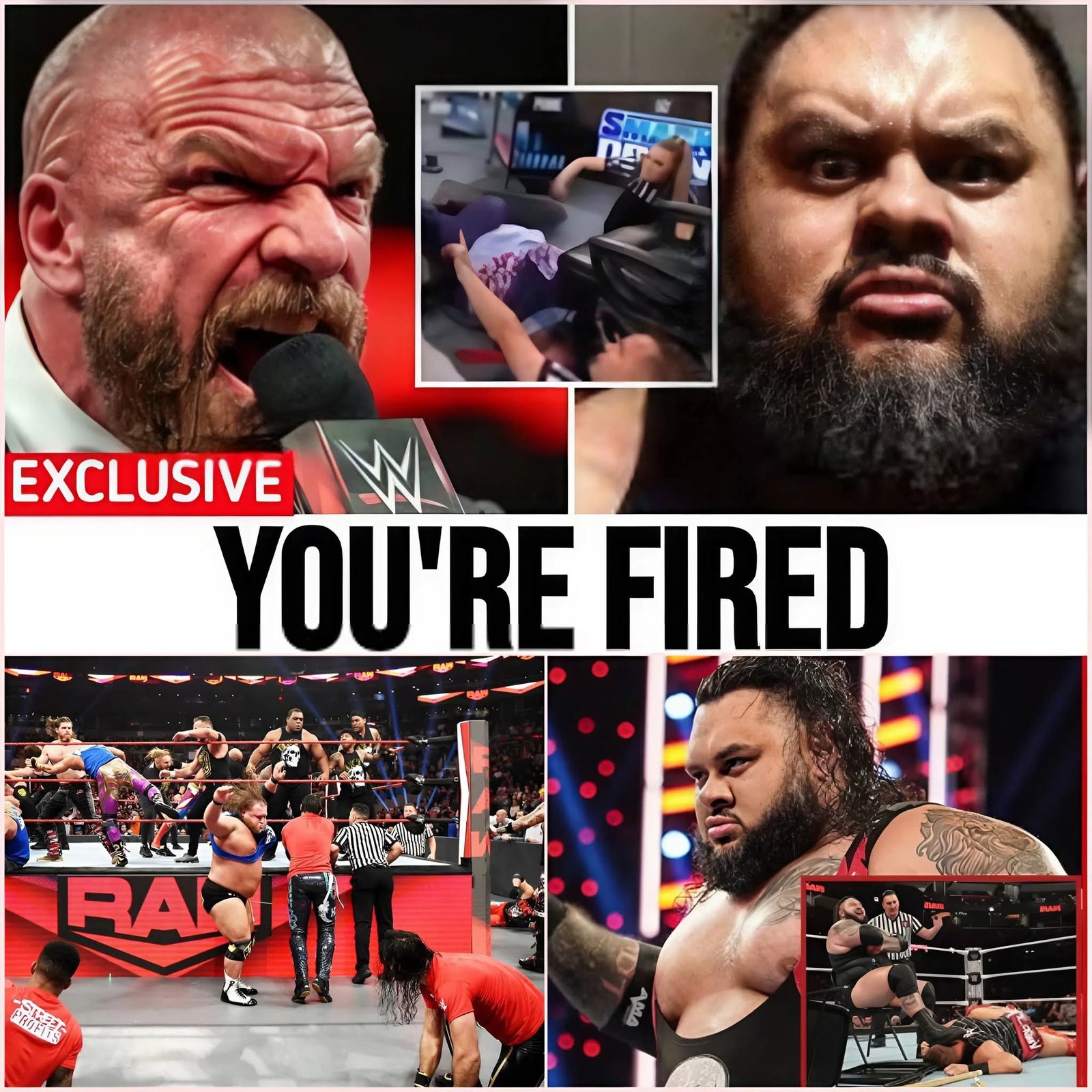 TRIPLE H FIRES BRONSON REED FOLLOWING HIS BRUTAL ATTACK ON PAUL HEYMAN