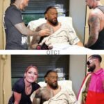 Jey Uso, CM Punk, Seth Rollins, and Becky Lynch Visit Roman Reigns in the Hospital