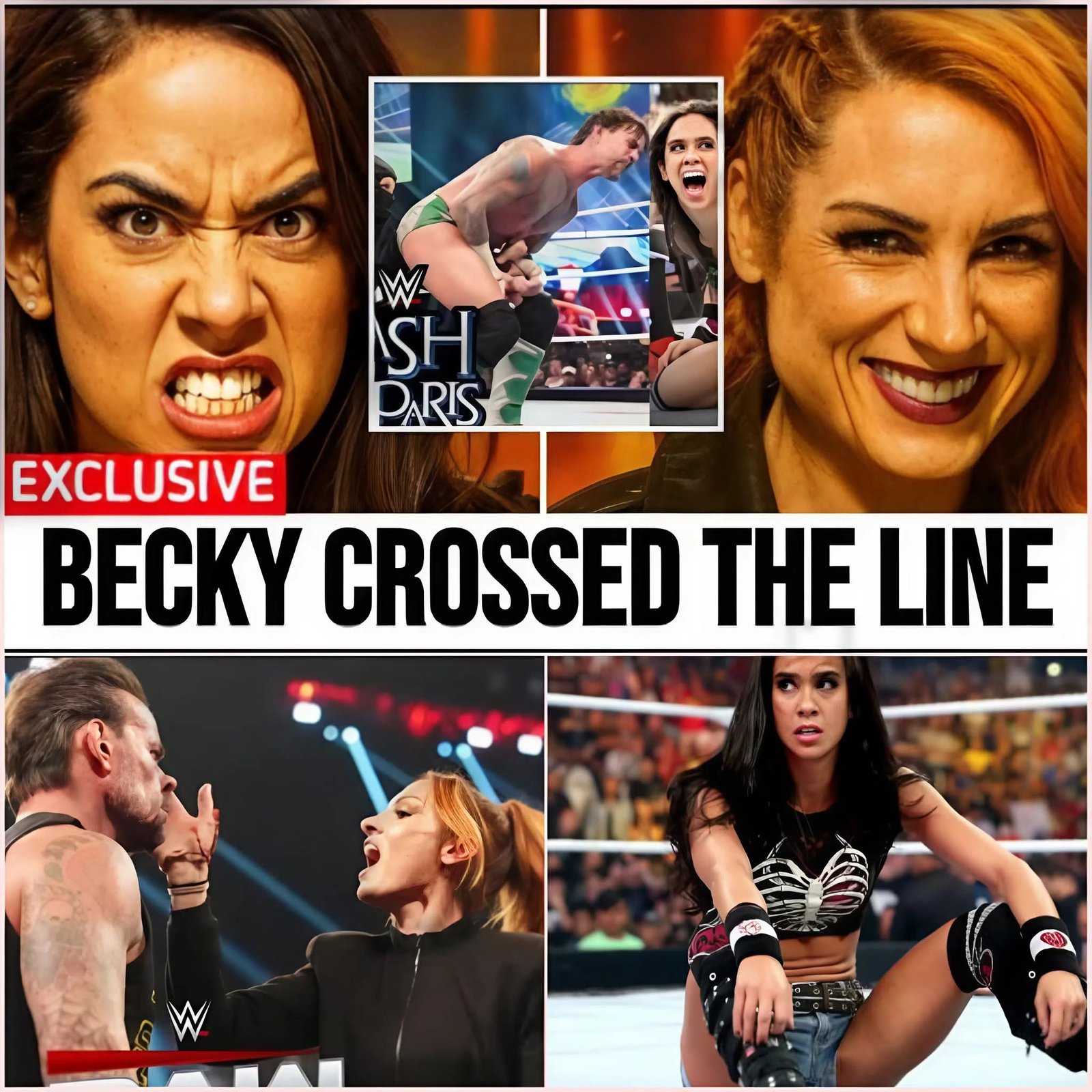 AJ Lee Breaks Her Silence After Becky Lynch’s Shocking Attack at WWE Clash in Paris