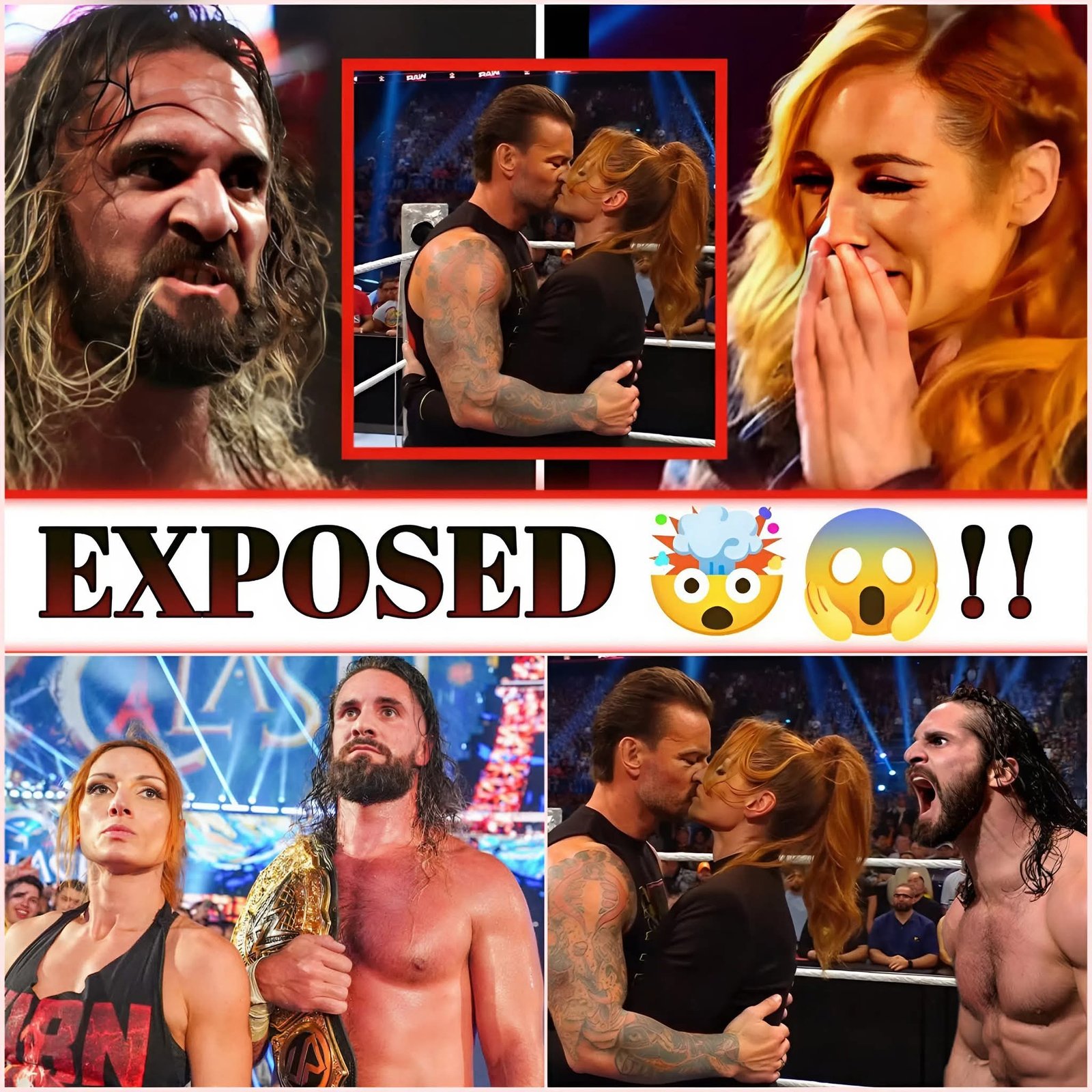 CHEAT!! Seth Rollins Goes Crazy as Becky Lynch & CM Punk “Cheating Videos” Rock WWE Universe