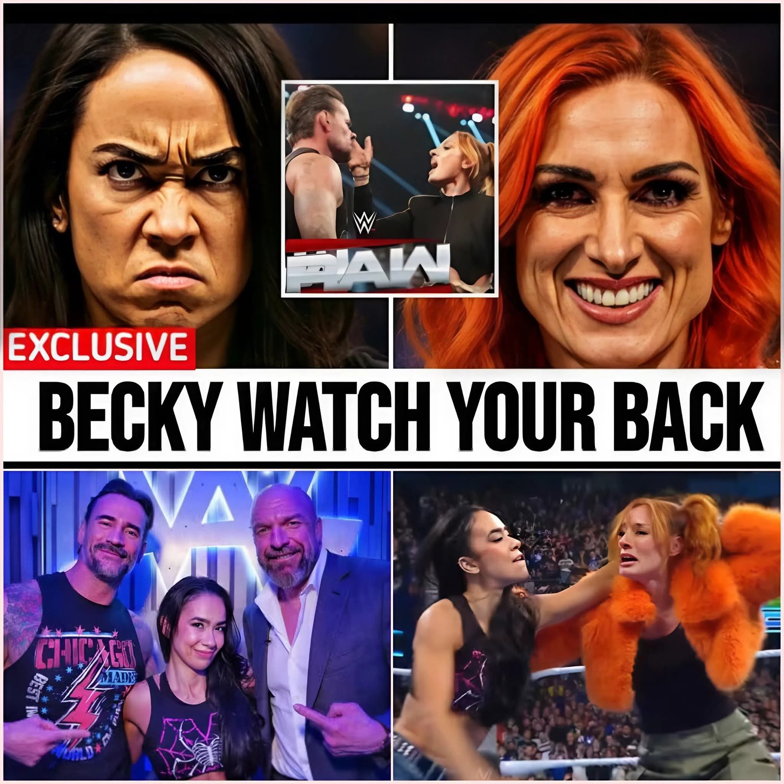 AJ Lee Speaks Out After Becky Lynch Strikes CM Punk