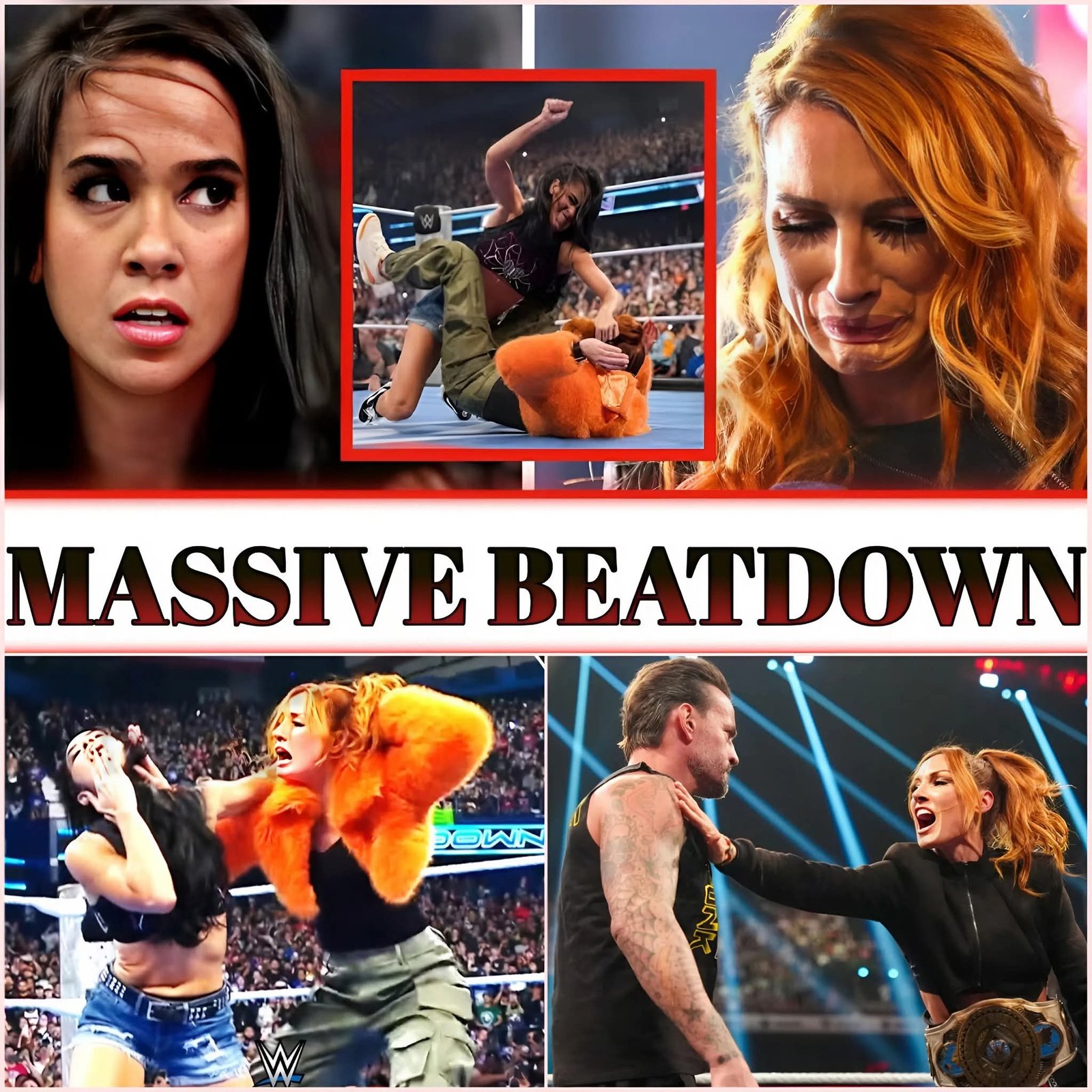WHAT A BEATDOWN! AJ LEE DESTROYS BECKY LYNCH IN SHOCKING FASHION