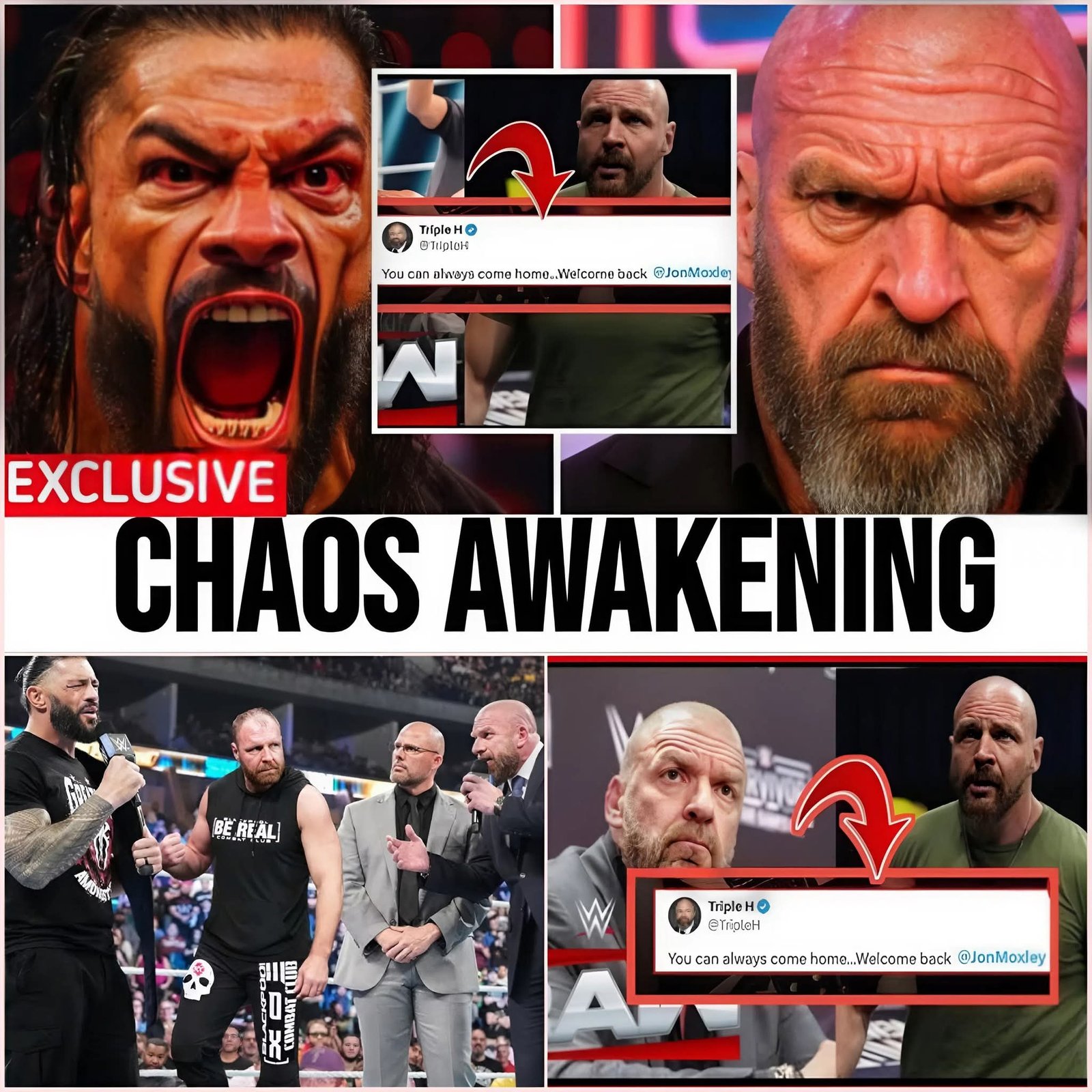 Roman Reigns Reacts to Triple H’s Twist About Dean Ambrose’s Return in WWE