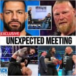 Roman Reigns Returns on Crutches, Meets Brock Lesnar Backstage – Alliance Teased Against Paul Heyman