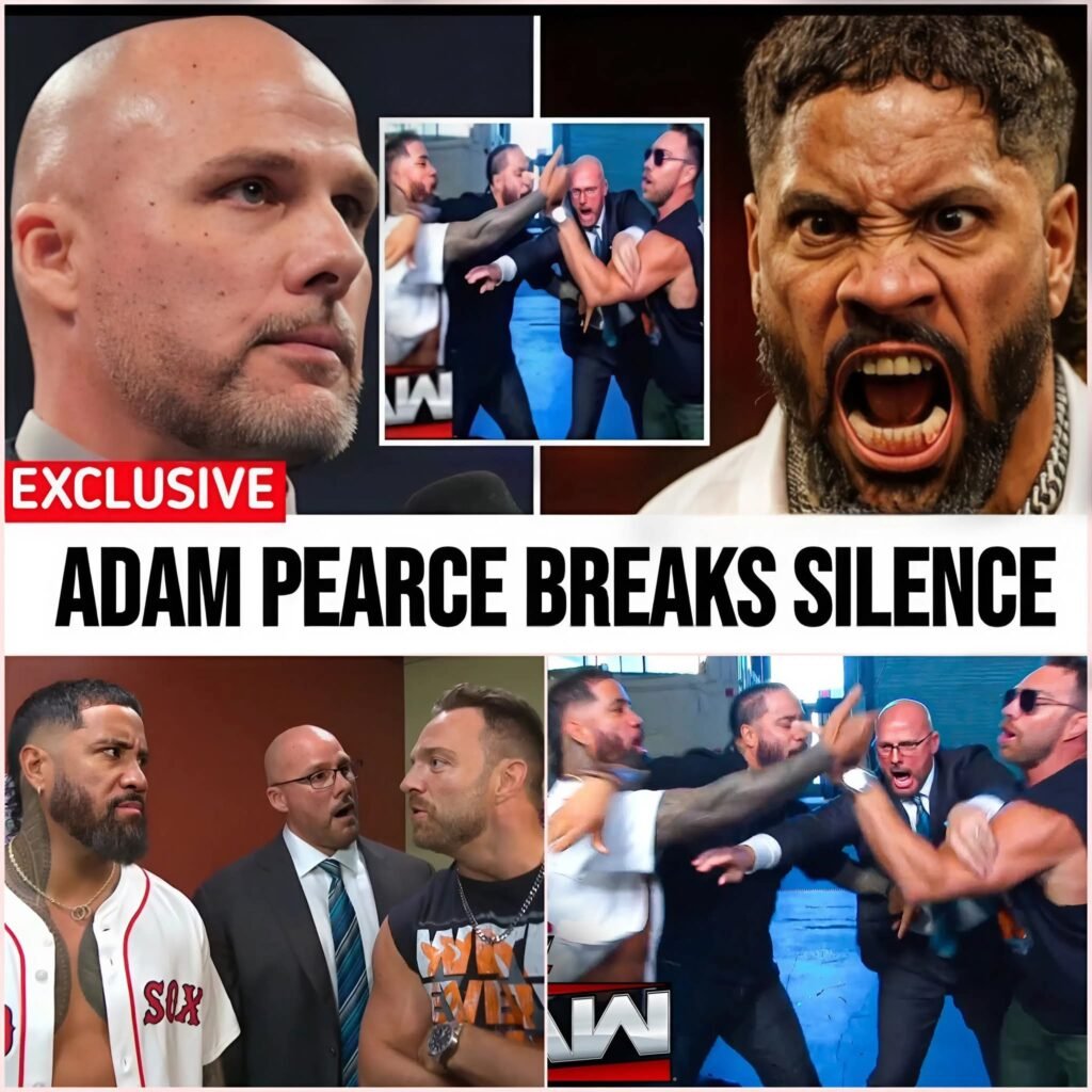 Adam Pearce Finally Reacts to Jey Uso Confrontation by LA Knight During Backstage Brawl on WWE RAW