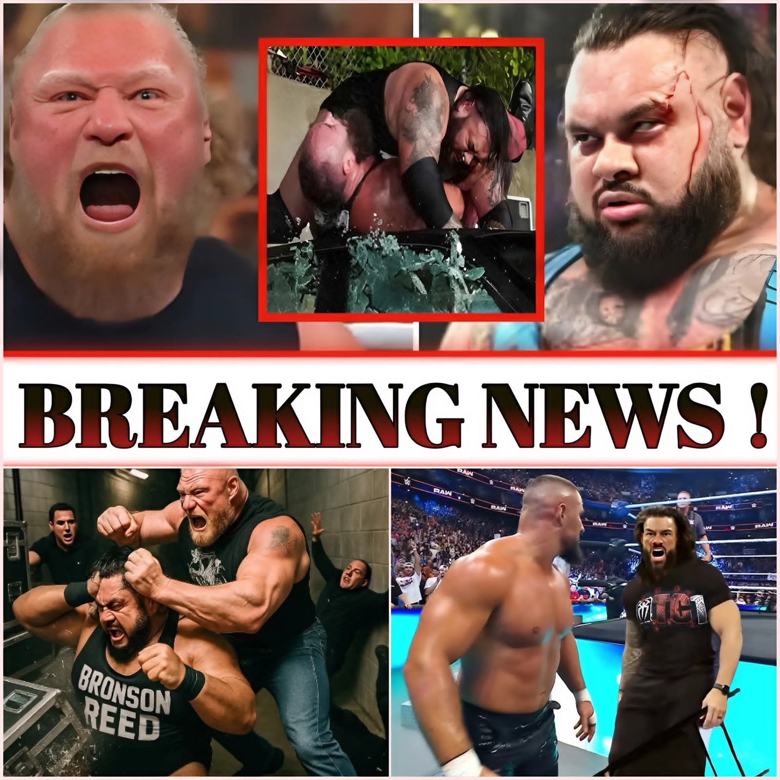 Brock Lesnar Destroys Bronson Reed in Brutal Backstage Attack