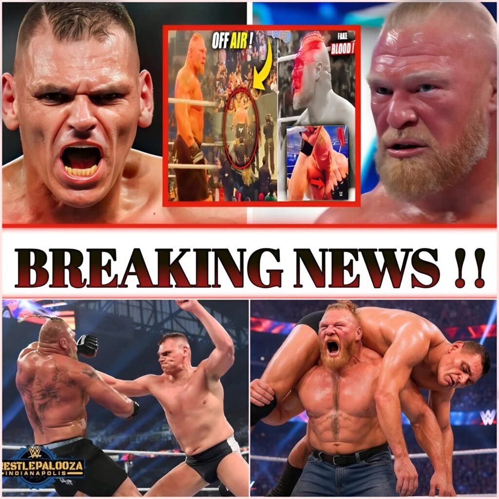 WHAT A BEATDOWN!! THE BEAST BROCK LESNAR DESTROYED BY GÜNTHER IN THIS EPIC BACKSTAGE ATTACK 🤯