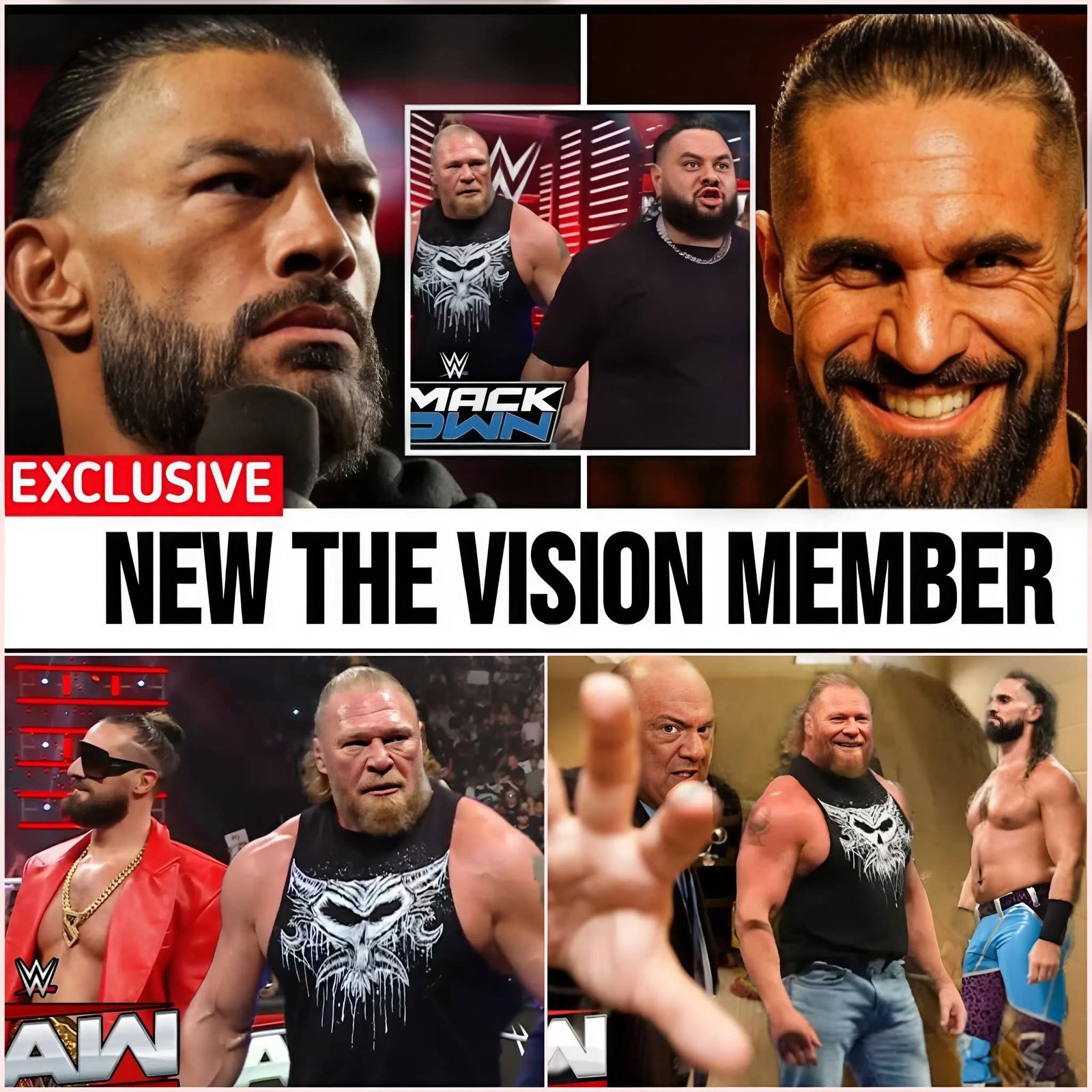 YOU WON’T BELIEVE THIS! Brock Lesnar Joins Seth Rollins’ Faction on WWE SmackDown 😱