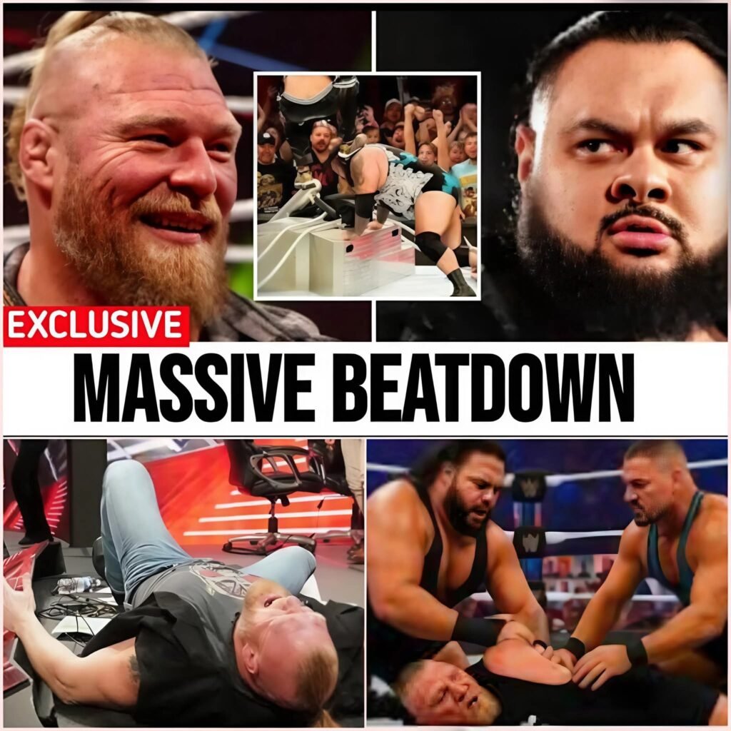 The Beast Incarnate Brock Lesnar Brutally Runs Through Bronson Reed in Vicious Attack