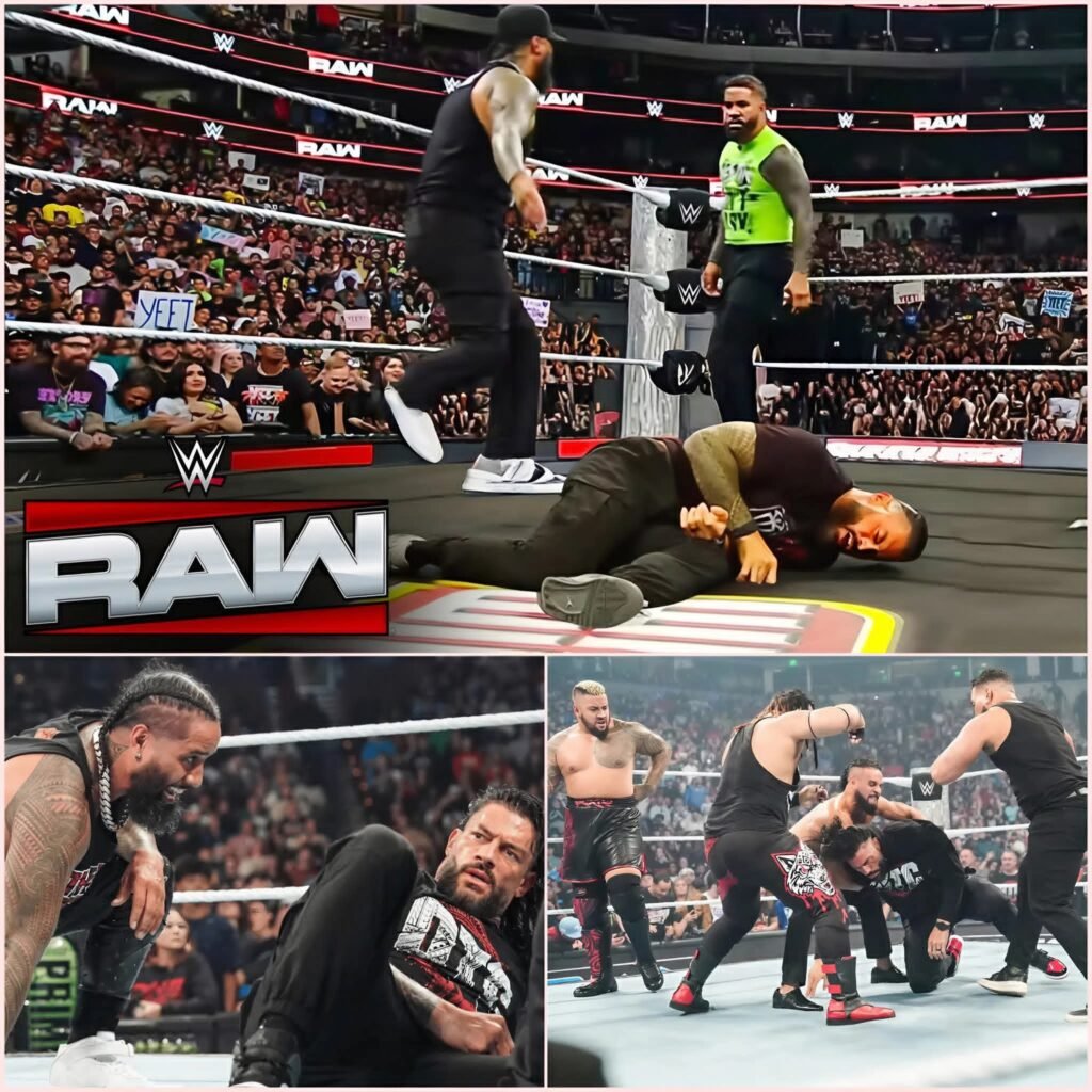 💥 “Jimmy Uso Ends the Bloodline? Stunning Betrayal Rocks Roman Reigns on WWE RAW!”