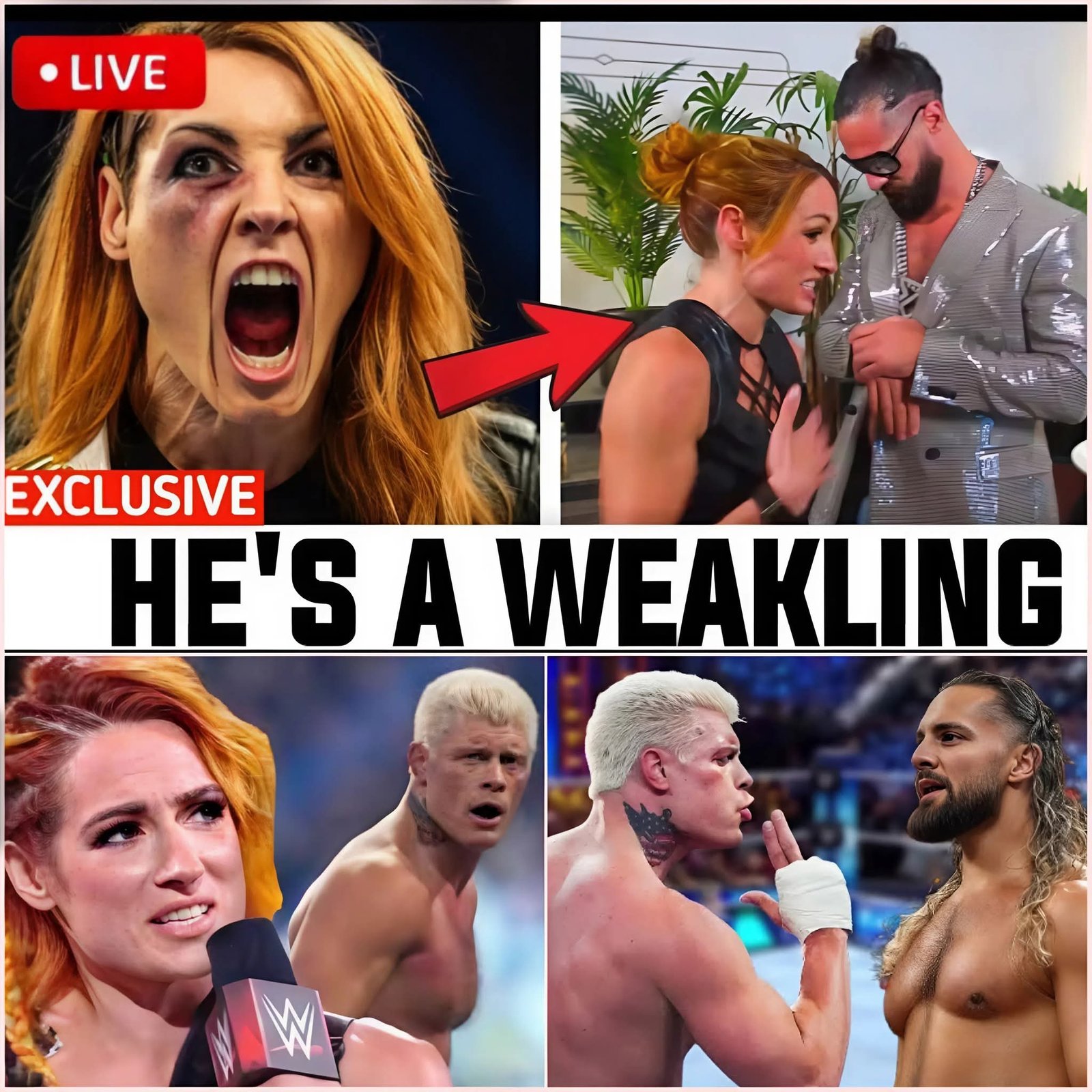 Becky Lynch Watches in Shock as Seth Rollins Trembles Before Cody Rhodes at Crown Jewel