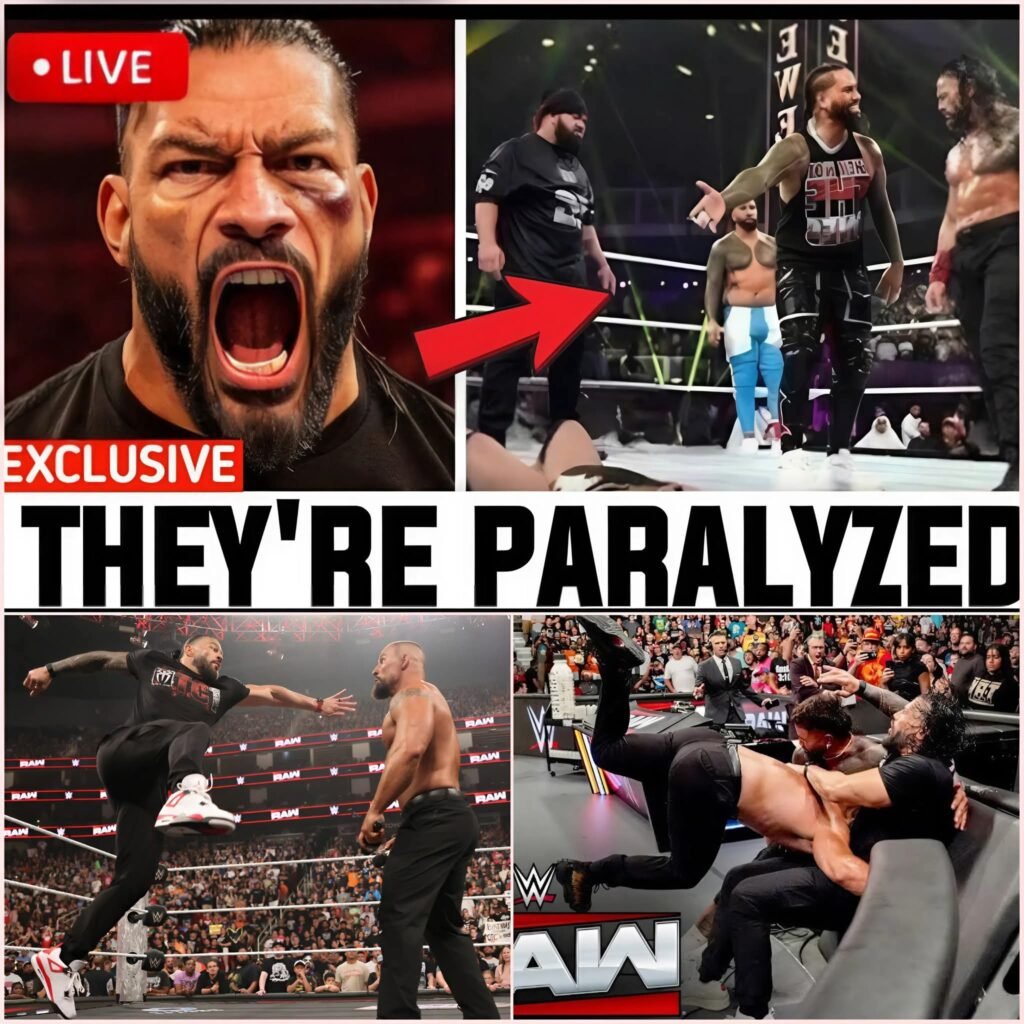 Roman Reigns and The Usos Launch a Massive Attack on Bronson Reed & Bron Breakker: Chaos Erupts on SmackDown