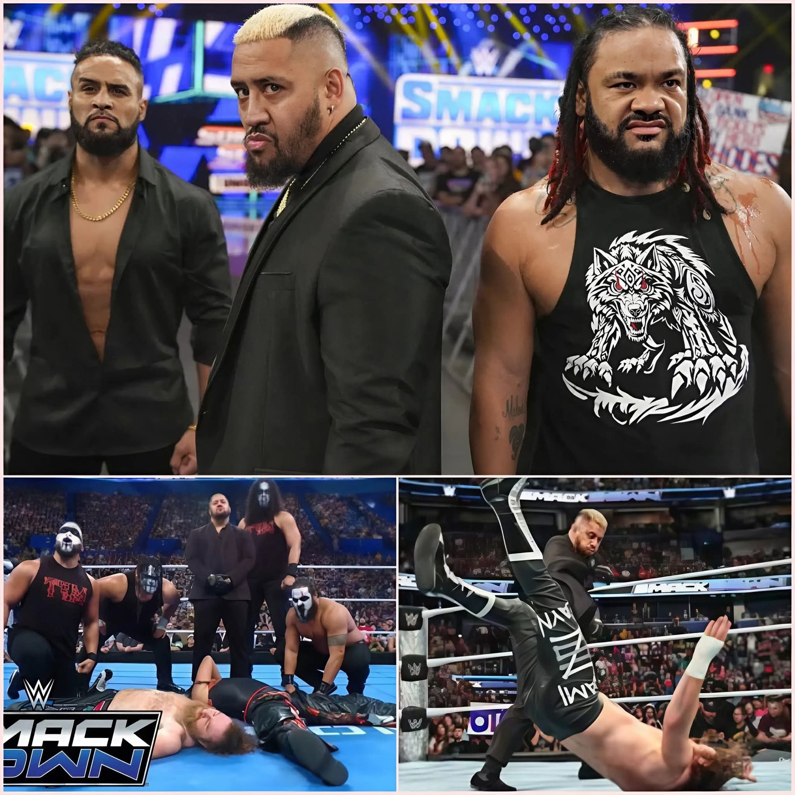 BLOODLINE REBIRTH! SOLO SIKOA & TAMA TONGA BRUTALLY ATTACK SAMI ZAYN & SHINSUKE NAKAMURA