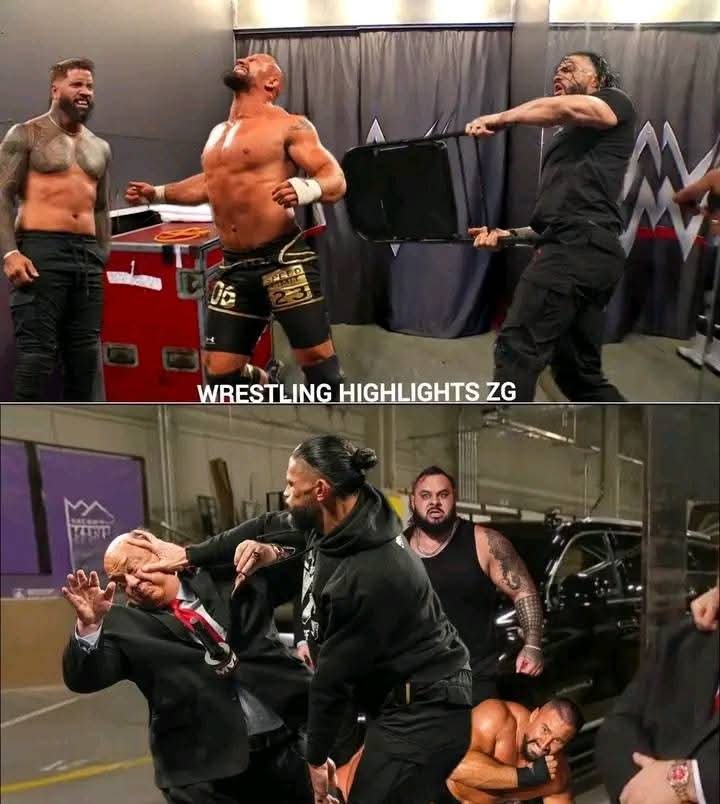 “Roman Reigns Snaps After WWE Crown Jewel: Steel Chair Chaos and Heyman’s Betrayal Rock the Bloodline!”