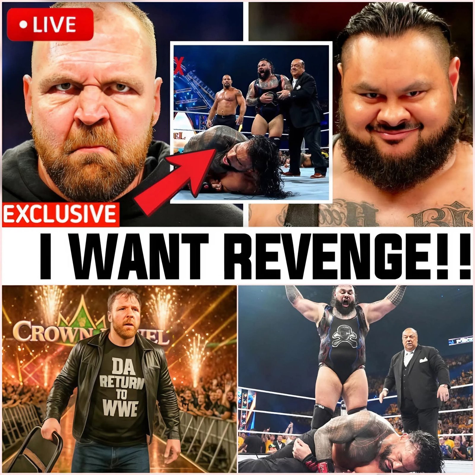 Dean Ambrose Sends Chilling Message to Bronson Reed After Roman Reigns’ Shocking Defeat at WWE Crown Jewel 2025