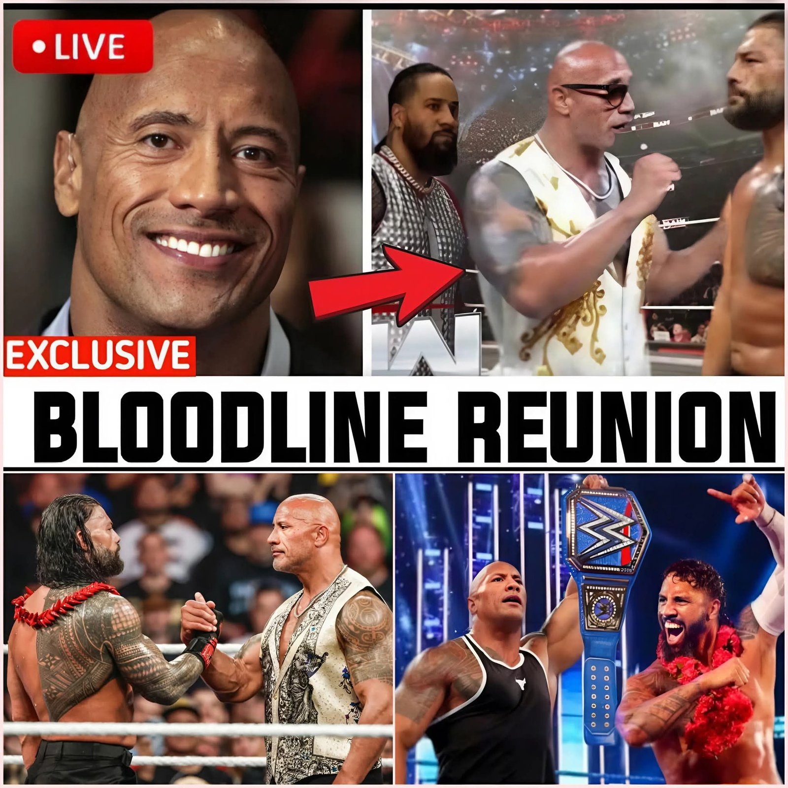 The Rock Returns to Restore The Bloodline After Crown Jewel Disaster