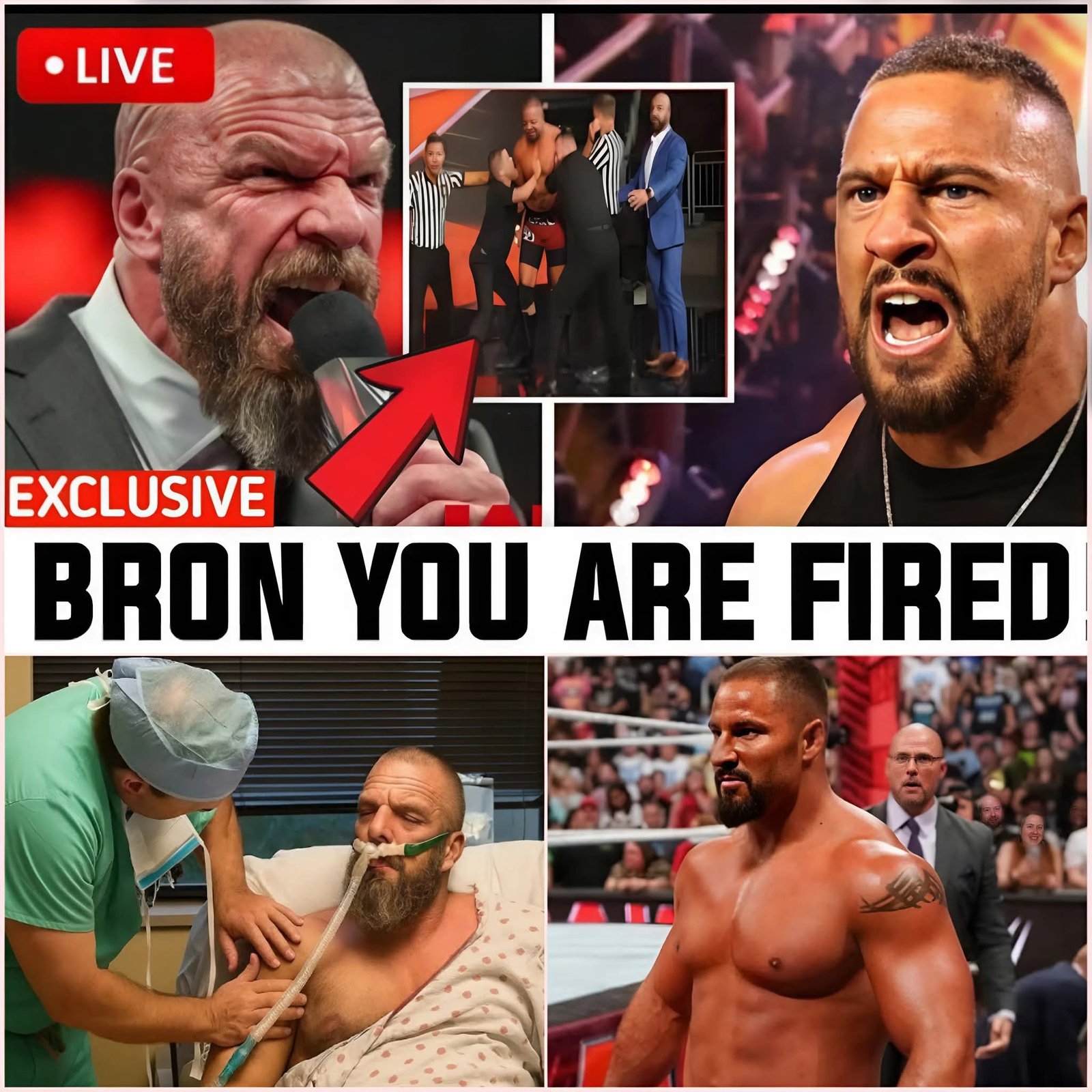W.T.H! TRIPLE H DROPS THE HAMMER — FIRES BRON BREAKKER AFTER SPEARING ADAM PEARCE ON WWE RAW