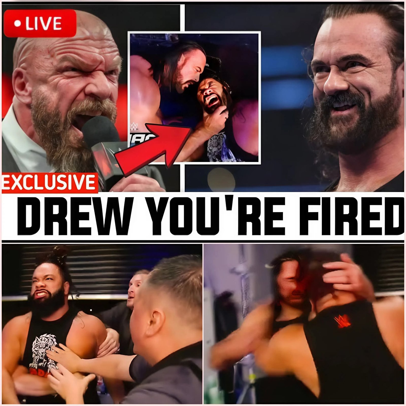 UNBELIEVABLE! 🤯 TRIPLE H FIRES DREW MCINTYRE AFTER HIS BRUTAL ATTACK ON JACOB FATU AT SMACKDOWN 😱😭😱
