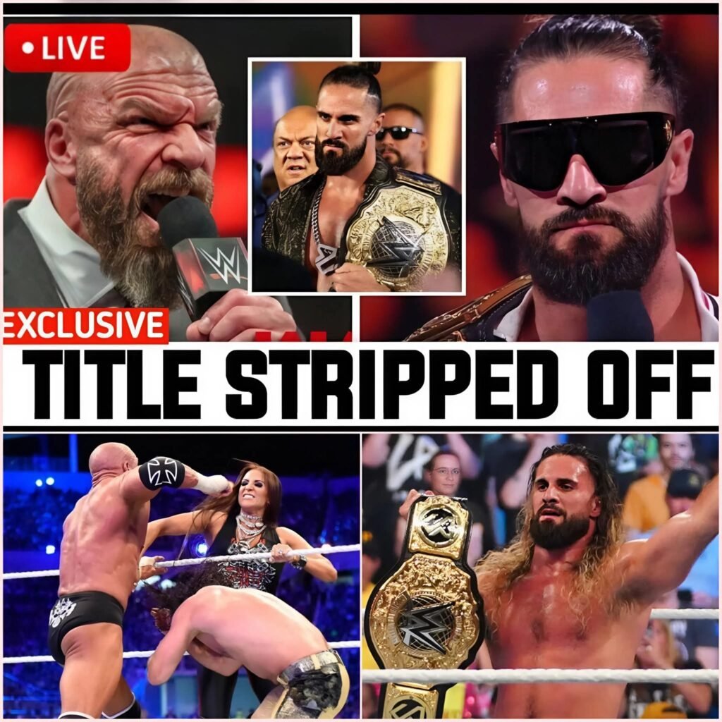 Seth Rollins Shockingly Stripped of Title as Triple H Pulls the Trigger