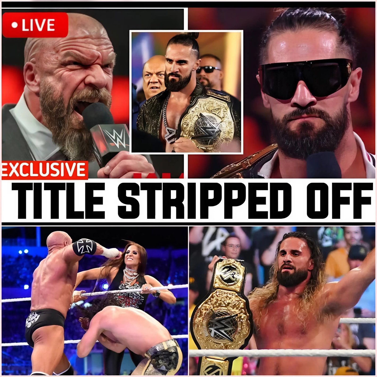 Seth Rollins Shockingly Stripped of Title as Triple H Pulls the Trigger