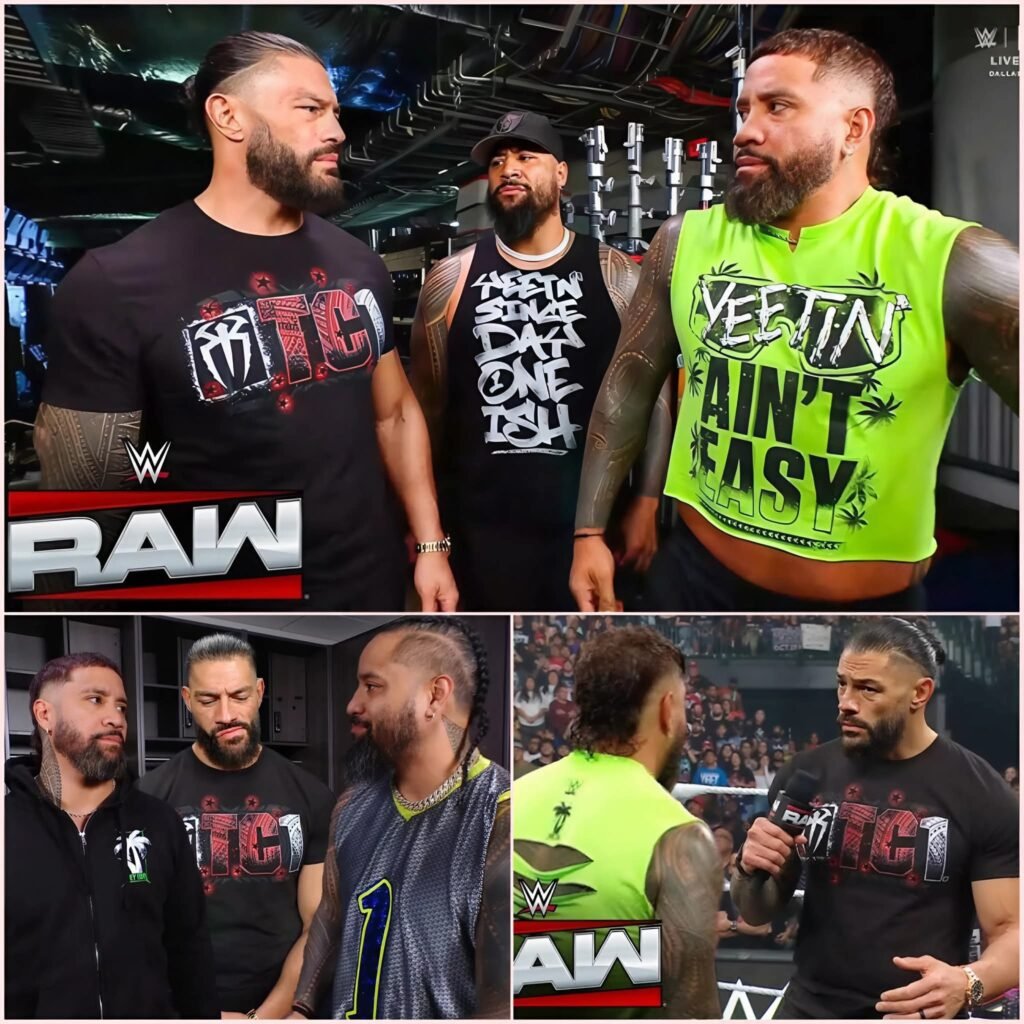 Roman Reigns Controls Jey as He Warns Jimmy Uso Backstage at WWE Raw!