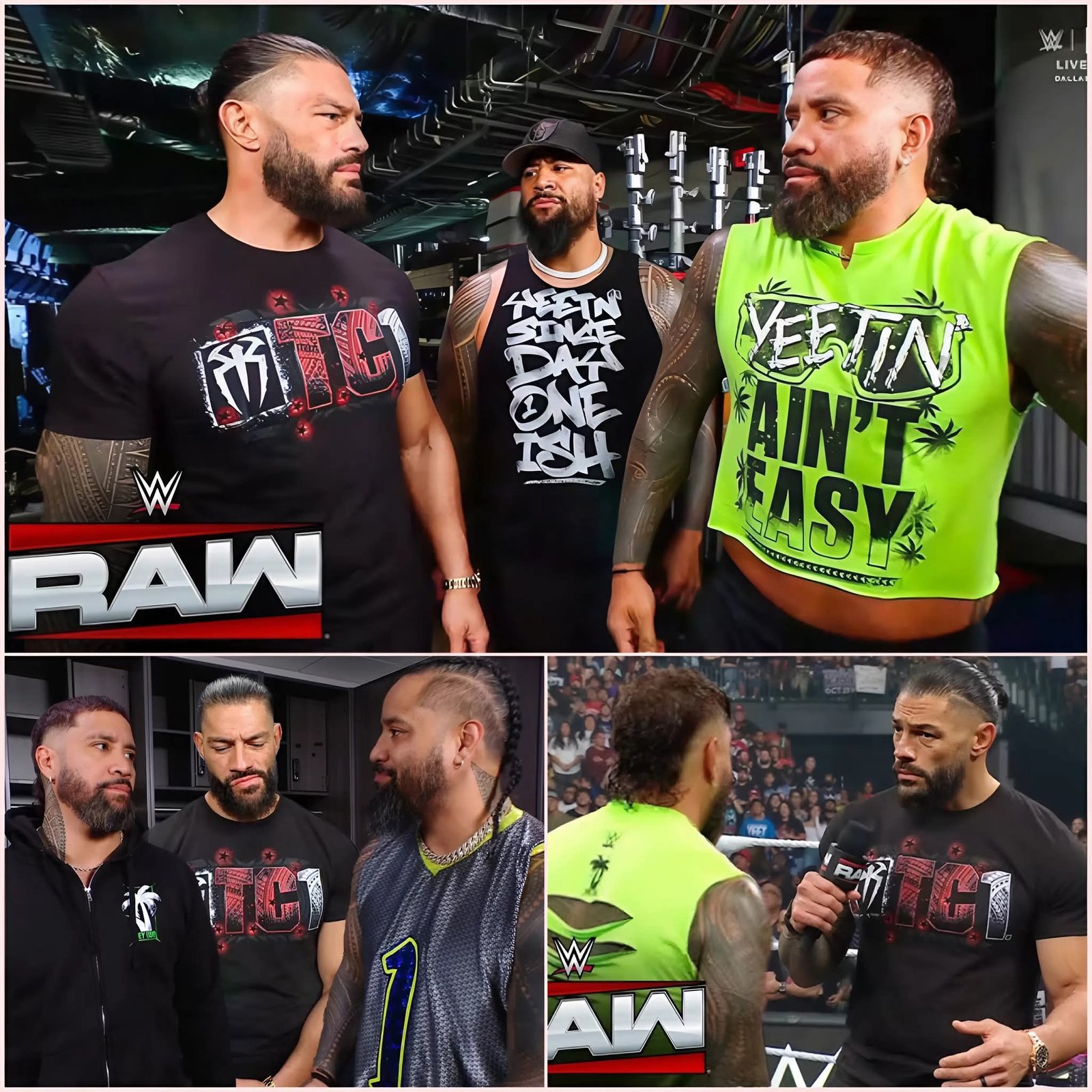 Roman Reigns Controls Jey as He Warns Jimmy Uso Backstage at WWE Raw!