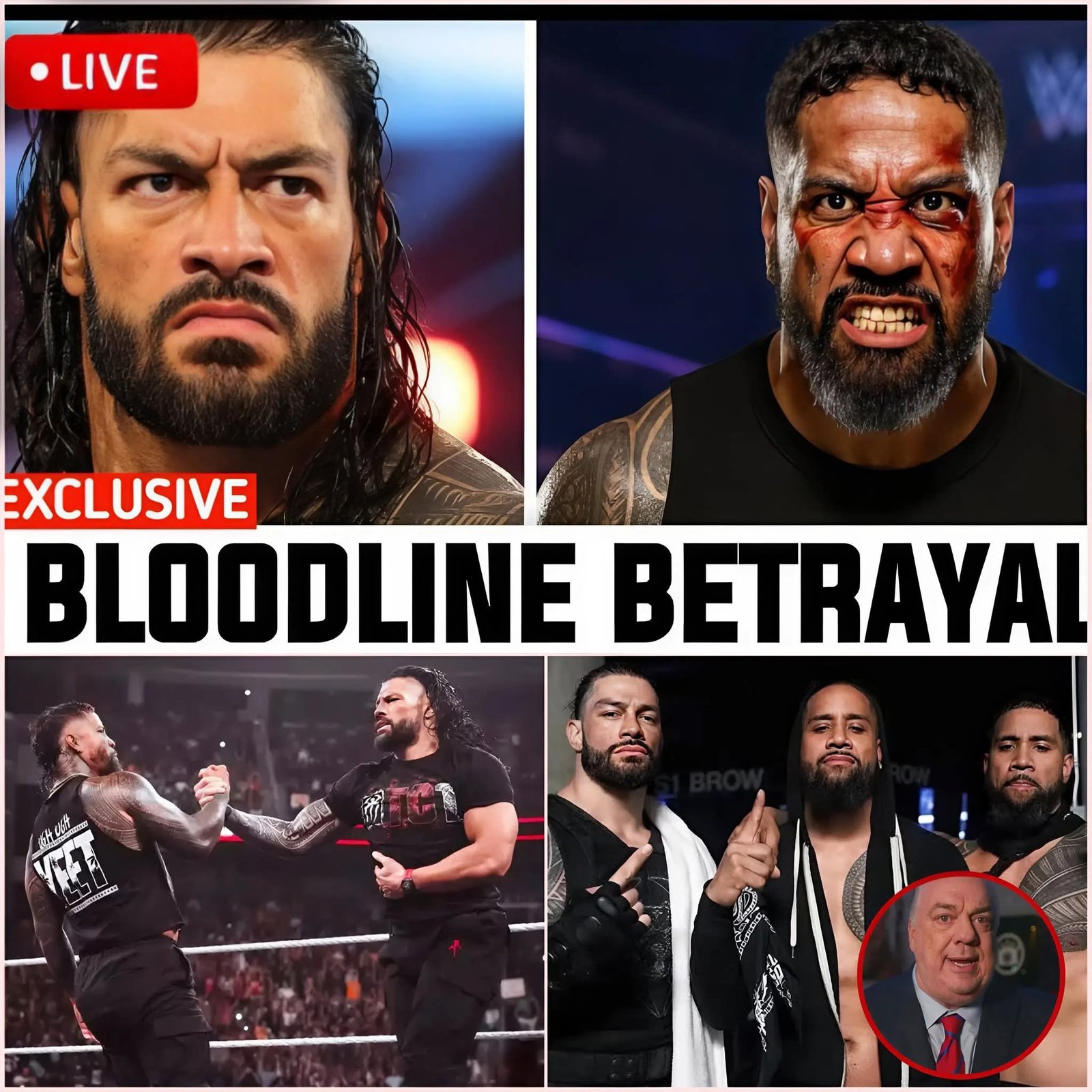 Roman Reigns’ Shocking Reaction After Jey Uso Betrays Jimmy Uso