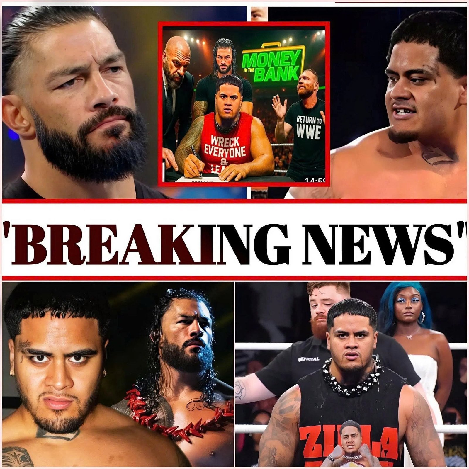 Roman Reigns Unleashes Zilla Fatu as the New Enforcer Against Seth Rollins’ Faction Ahead of Money in the Bank 2025 😱