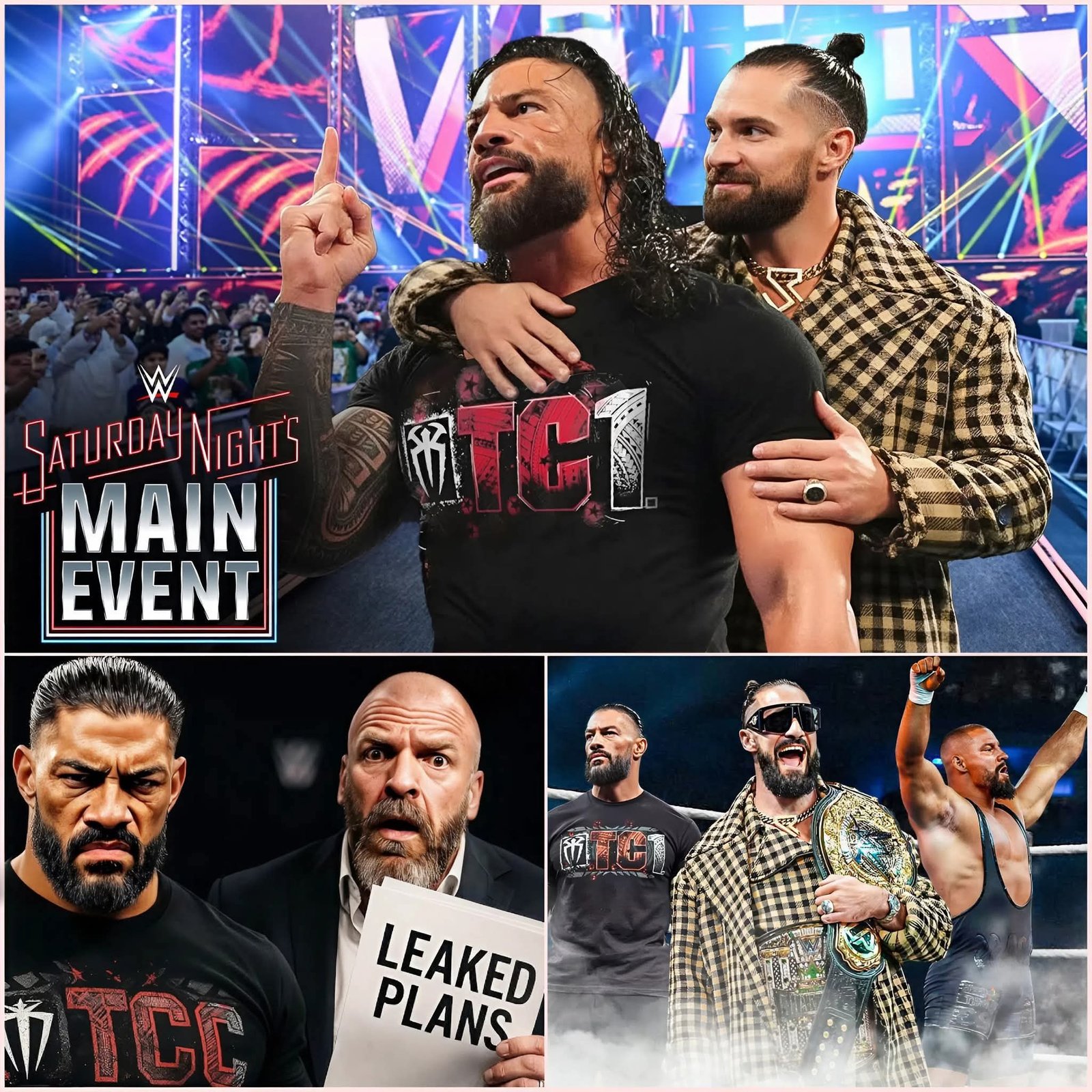 Seth Rollins & Roman Reigns Reunite to Lay Waste to Bron Breakker & Bronson Reed on WWE Saturday Night’s Main Event