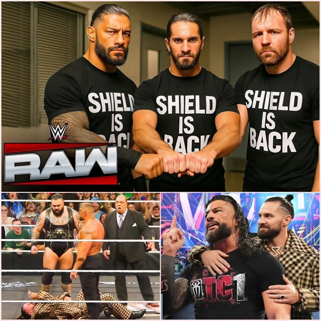 SETH ROLLINS REUNITES WITH ROMAN REIGNS TO DESTROY BRON BREAKKER AND BRONSON REED — THE SHIELD RETURNS IN SPIRIT! 😱🔥