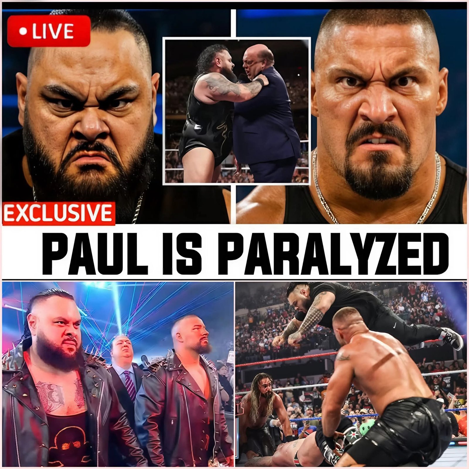 BRON BREAKKER AND BRONSON REED BRUTALLY ATTACK PAUL HEYMAN ON WWE SMACKDOWN