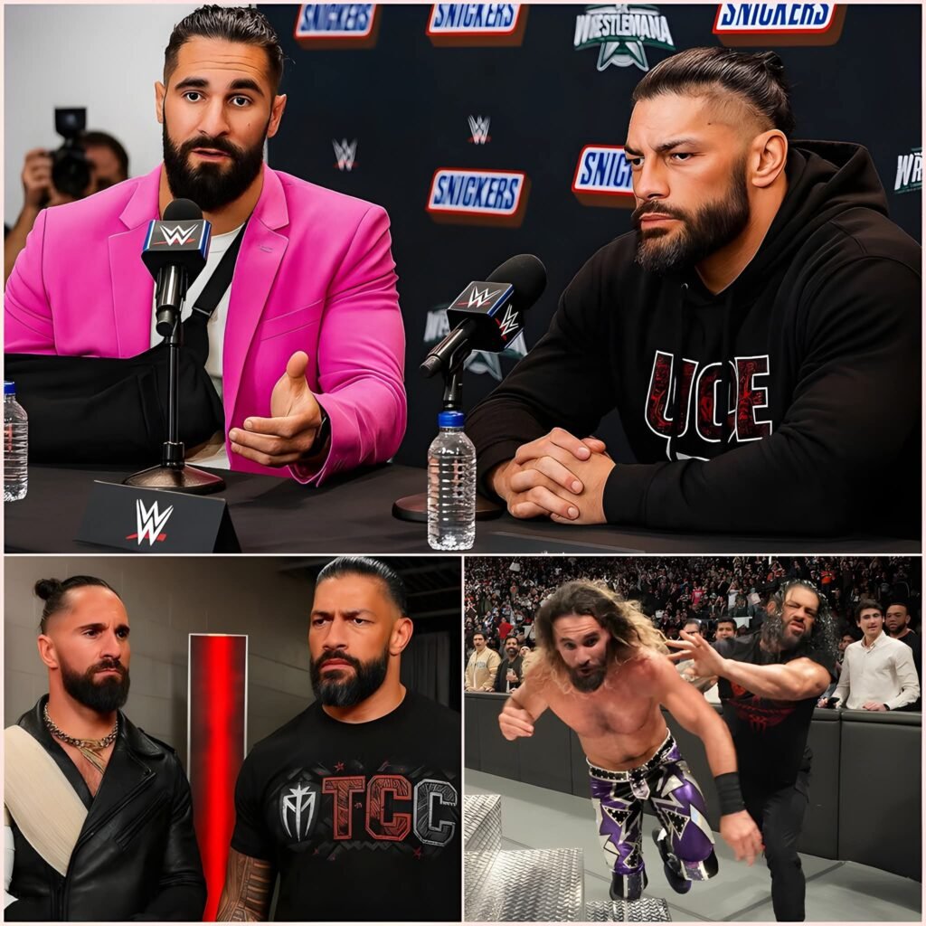 Seth Rollins & Roman Reigns Spotted Together at WWE 2025 Press Conference 😱😭