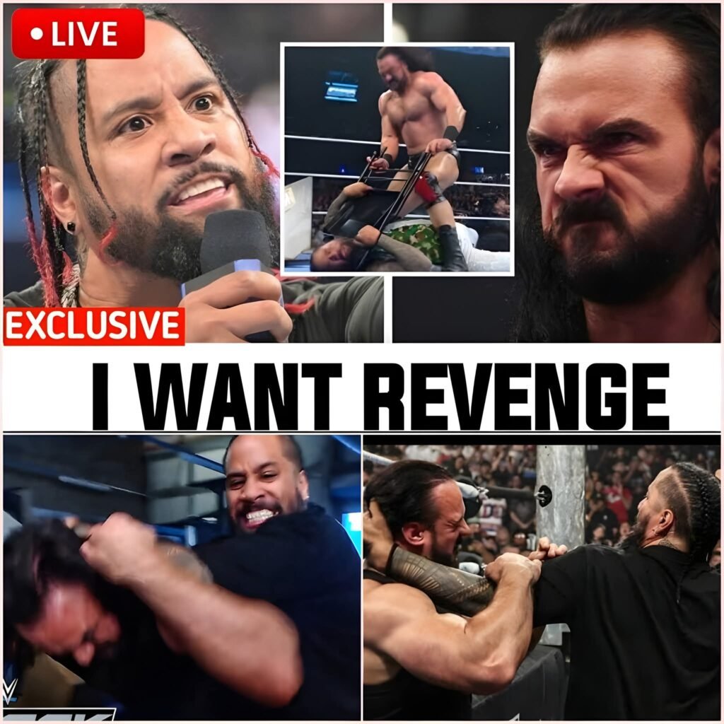 CHAOS IN WWE!🔥 JIMMY USO’S HUGE REVENGE AFTER DREW MCINTYRE’S VICIOUS BACKSTAGE ATTACK SHOCKS THE WWE UNIVERSE! 😱💥