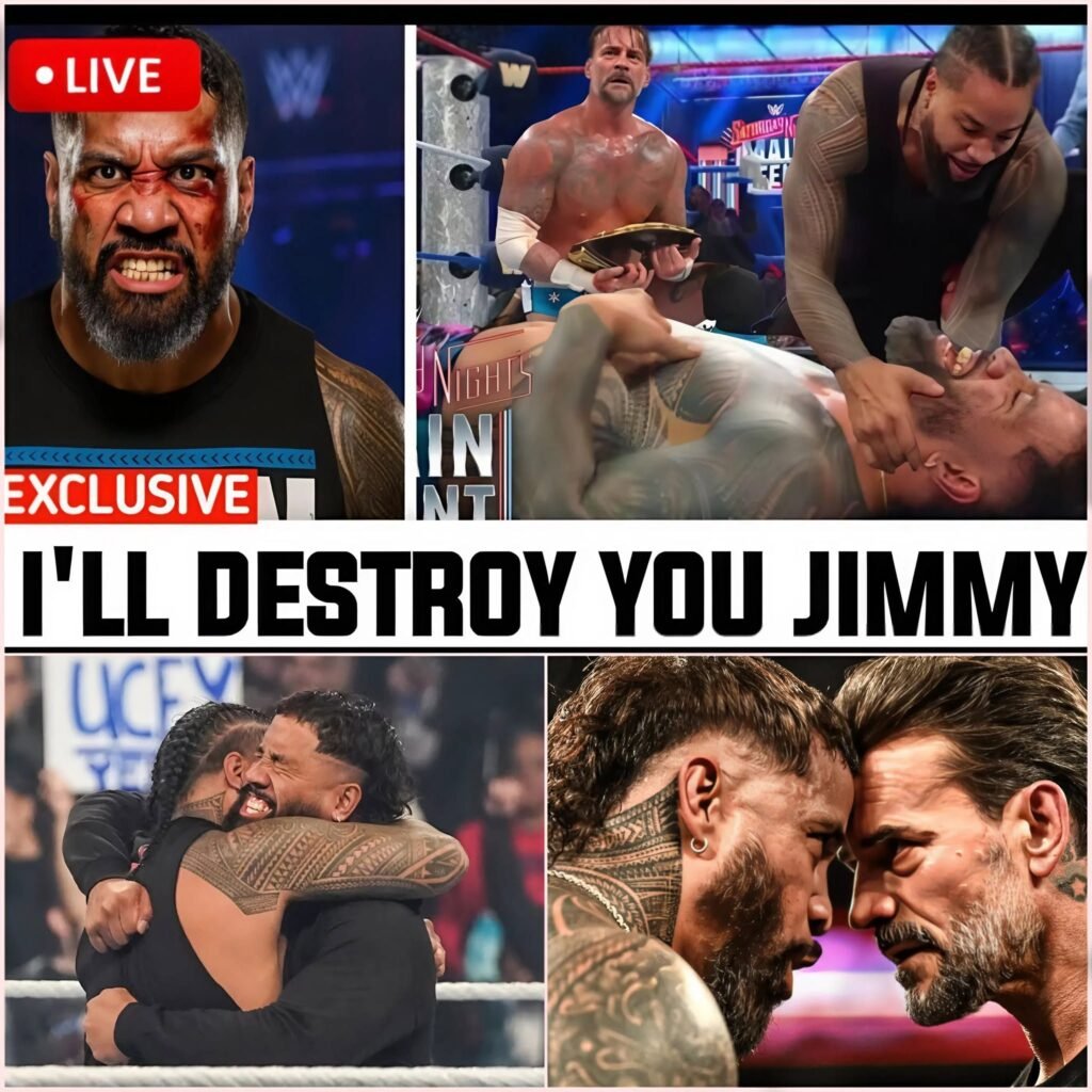 Jimmy Uso Betrays Jey Uso as CM Punk Claims the World Heavyweight Championship