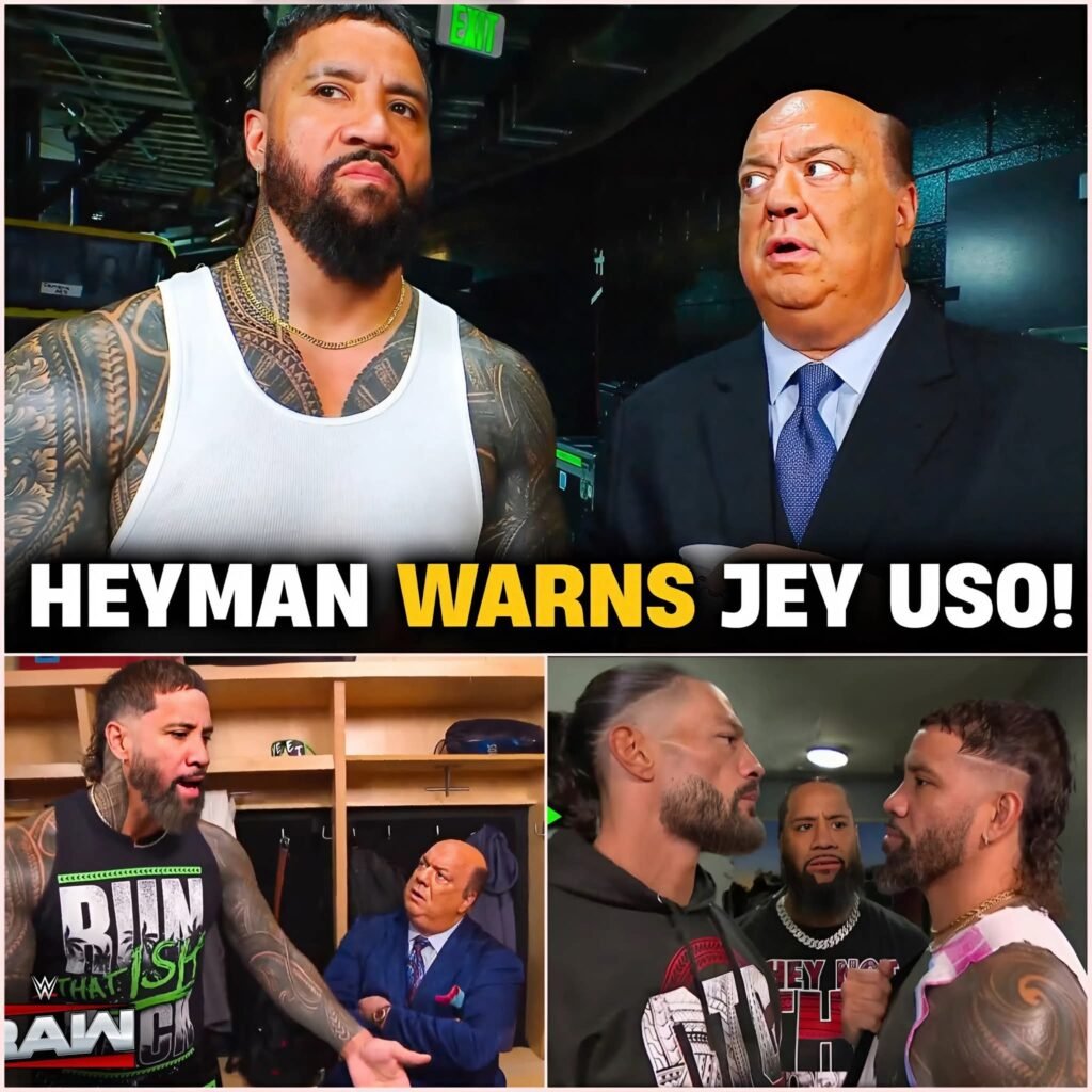 PAUL HEYMAN Confronts JEY USO: “You’re Not Safe Anymore!” – WWE RAW Backstage Shock! 😱🔥